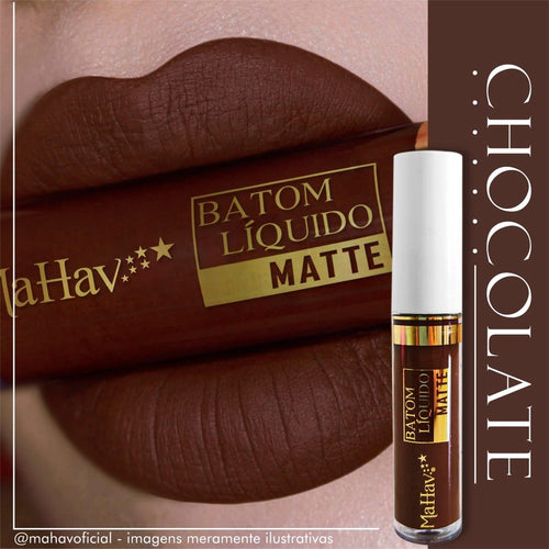 Batom Líquido Matte Mahav Toque Aveludado